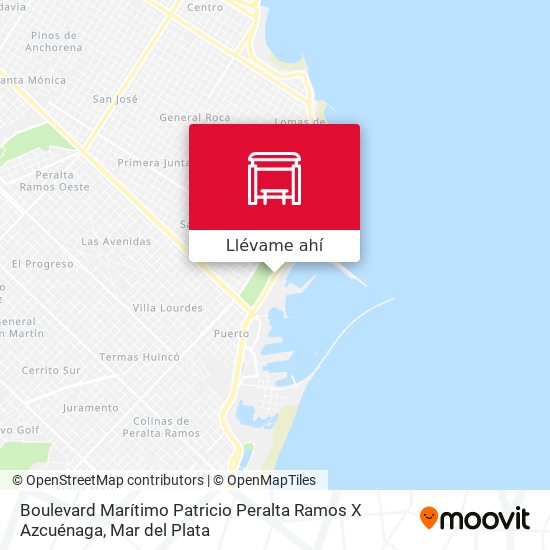 Mapa de Boulevard Marítimo Patricio Peralta Ramos X Azcuénaga