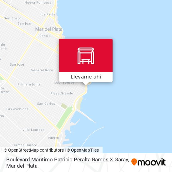 Mapa de Boulevard Marítimo Patricio Peralta Ramos X Garay