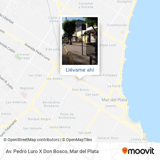 Mapa de Av. Pedro Luro X Don Bosco