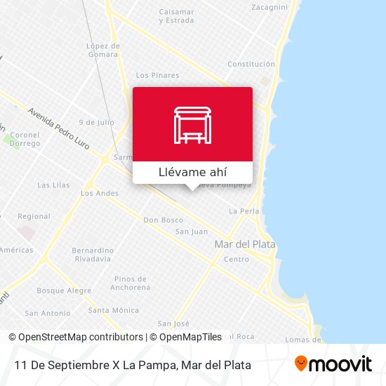 Mapa de 11 De Septiembre X La Pampa