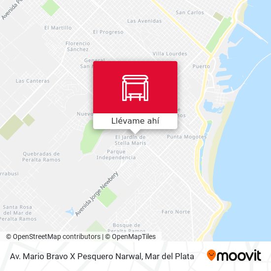 Mapa de Av. Mario Bravo X Pesquero Narwal
