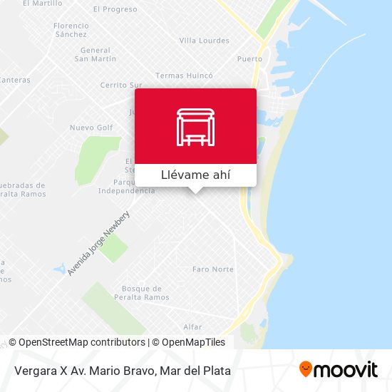 Mapa de Vergara X Av. Mario Bravo