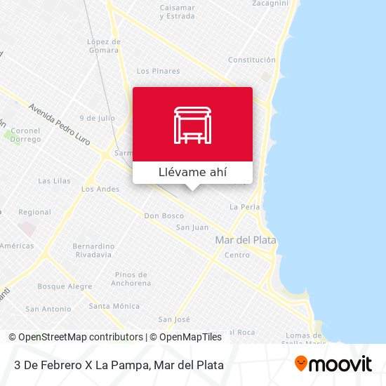 Mapa de 3 De Febrero X La Pampa