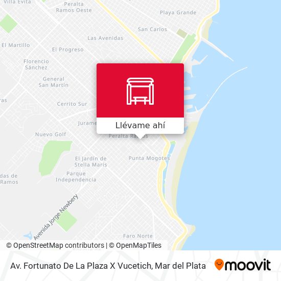 Mapa de Av. Fortunato De La Plaza X Vucetich
