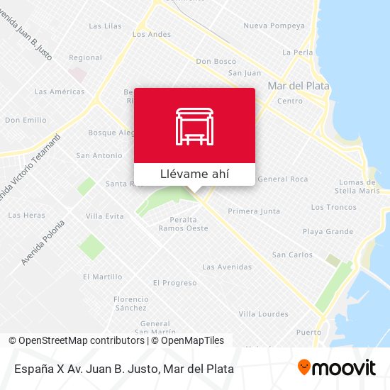 Mapa de España X Av. Juan B. Justo