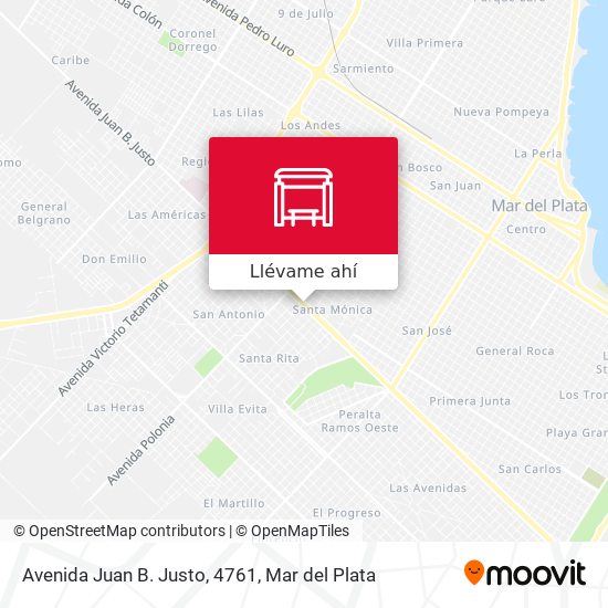Mapa de Avenida Juan B. Justo, 4761