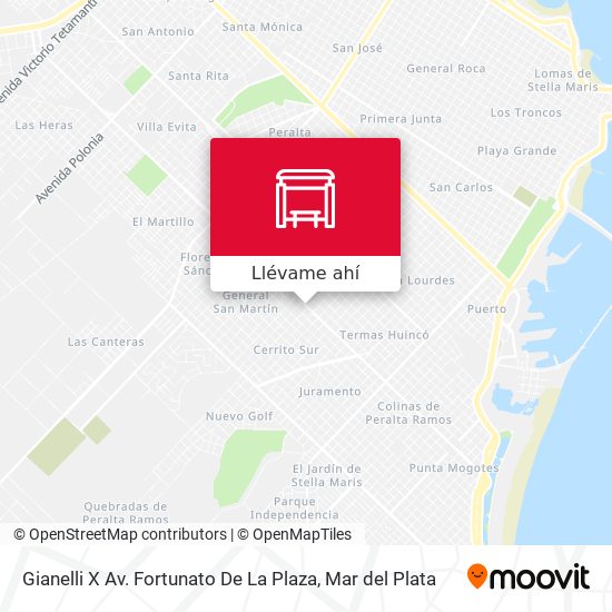 Mapa de Gianelli X Av. Fortunato De La Plaza