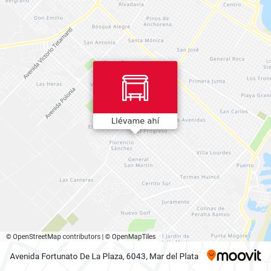 Mapa de Avenida Fortunato De La Plaza, 6043