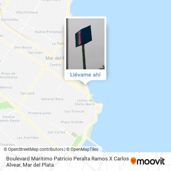 Mapa de Boulevard Maritimo Patricio Peralta Ramos X Carlos Alvear