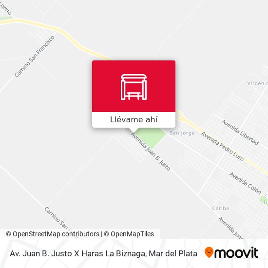 Mapa de Av. Juan B. Justo X Haras La Biznaga