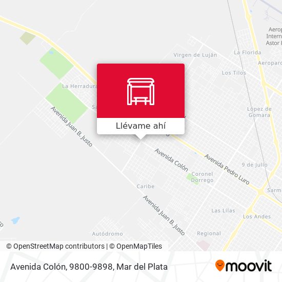 Mapa de Avenida Colón, 9800-9898