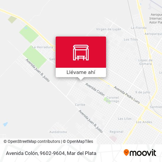 Mapa de Avenida Colón, 9602-9604