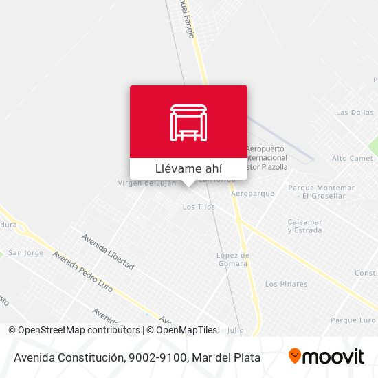 Mapa de Avenida Constitución, 9002-9100