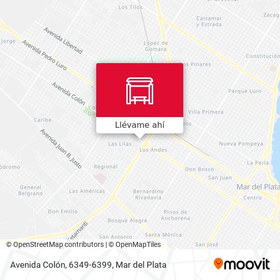 Mapa de Avenida Colón, 6349-6399