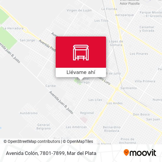 Mapa de Avenida Colón, 7801-7899