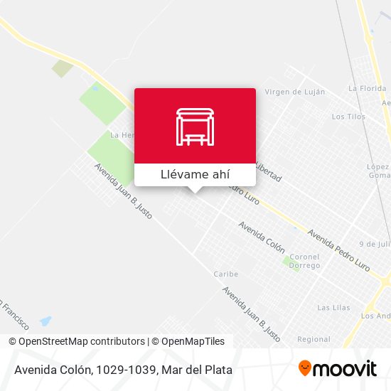 Mapa de Avenida Colón, 1029-1039