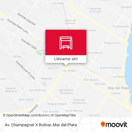 Mapa de Av. Champagnat X Bolívar