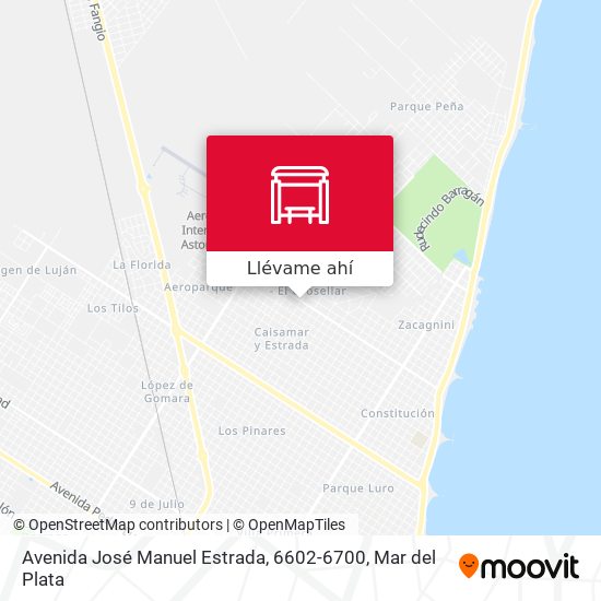 Mapa de Avenida José Manuel Estrada, 6602-6700