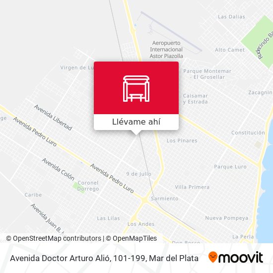 Mapa de Avenida Doctor Arturo Alió, 101-199