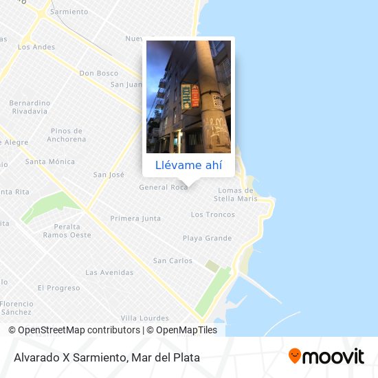 Mapa de Alvarado X Sarmiento