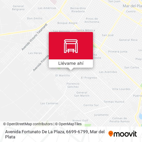 Mapa de Avenida Fortunato De La Plaza, 6699-6799