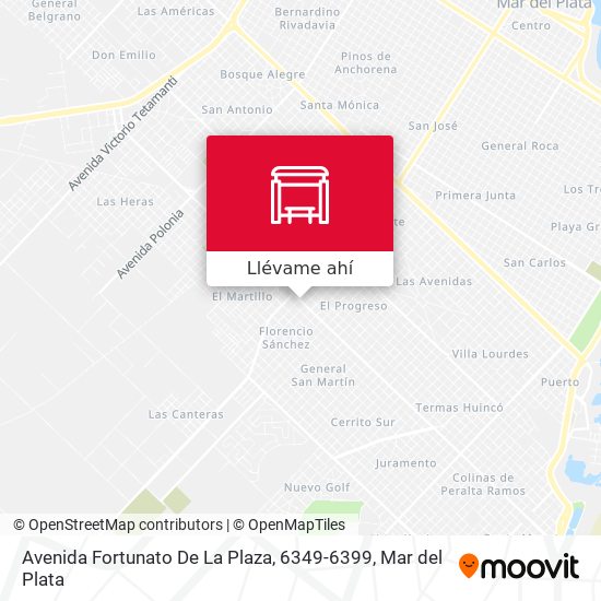 Mapa de Avenida Fortunato De La Plaza, 6349-6399