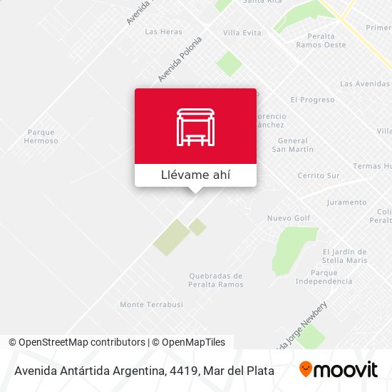 Mapa de Avenida Antártida Argentina, 4419