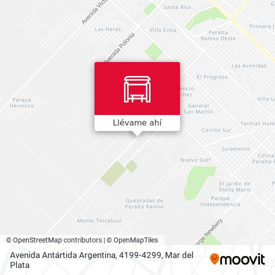 Mapa de Avenida Antártida Argentina, 4199-4299