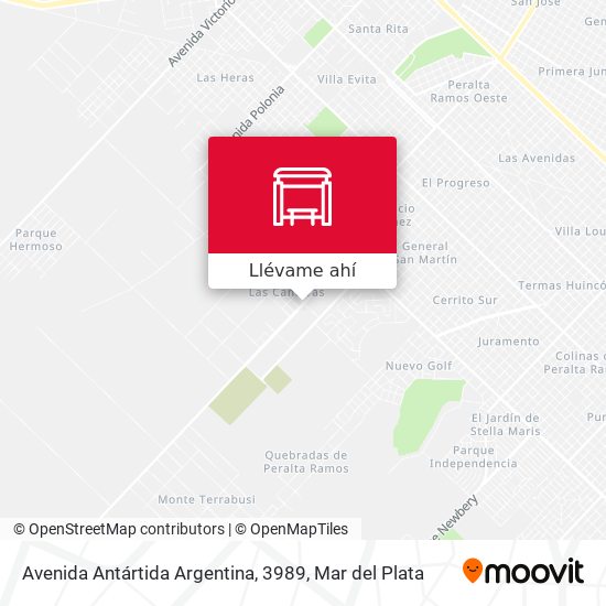 Mapa de Avenida Antártida Argentina, 3989
