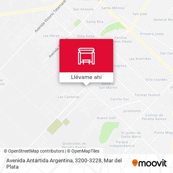 Mapa de Avenida Antártida Argentina, 3200-3228