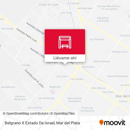 Mapa de Belgrano X Estado De Israel