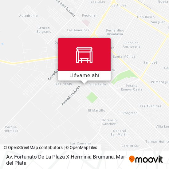 Mapa de Av. Fortunato De La Plaza X Herminia Brumana