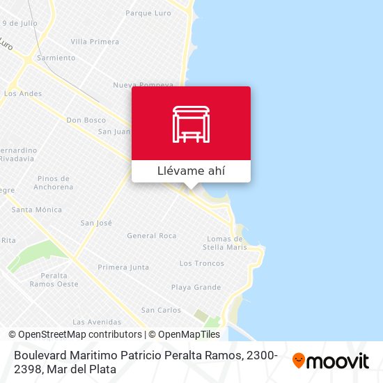 Mapa de Boulevard Maritimo Patricio Peralta Ramos, 2300-2398
