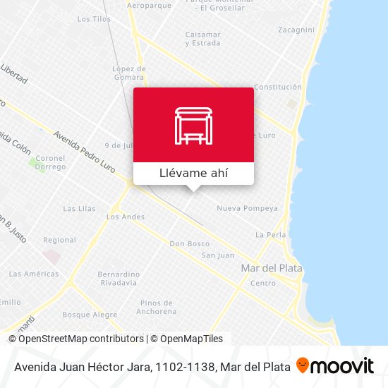 Mapa de Avenida Juan Héctor Jara, 1102-1138