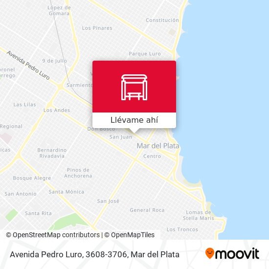 Mapa de Avenida Pedro Luro, 3608-3706