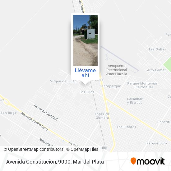 Mapa de Avenida Constitución, 9000