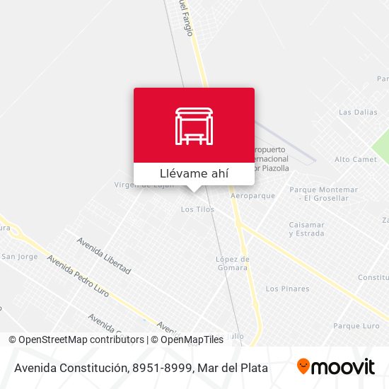 Mapa de Avenida Constitución, 8951-8999