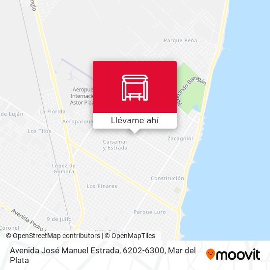 Mapa de Avenida José Manuel Estrada, 6202-6300