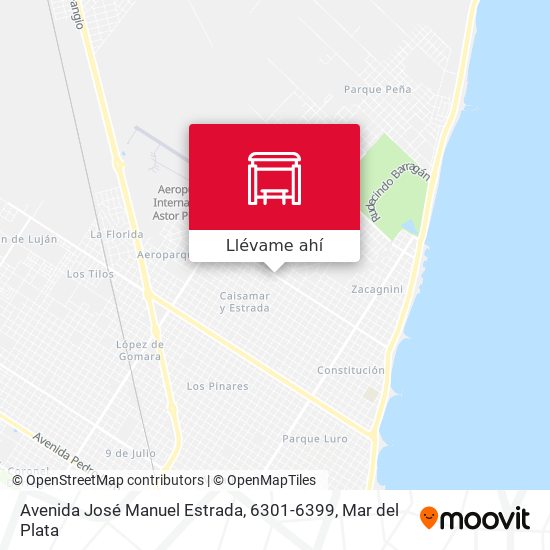 Mapa de Avenida José Manuel Estrada, 6301-6399