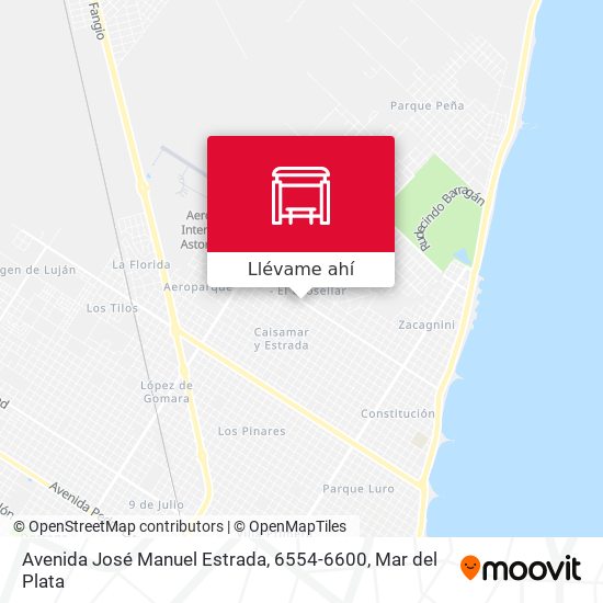 Mapa de Avenida José Manuel Estrada, 6554-6600