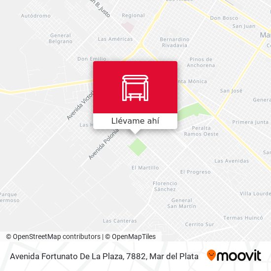 Mapa de Avenida Fortunato De La Plaza, 7882