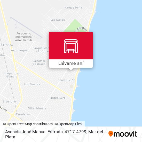 Mapa de Avenida José Manuel Estrada, 4717-4799