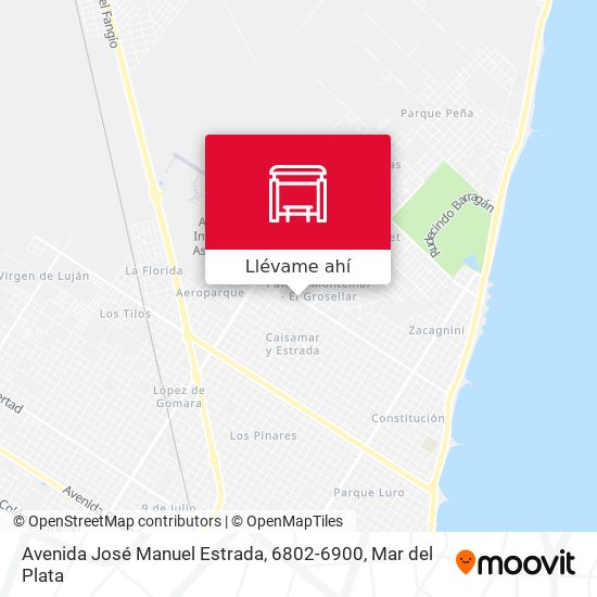Mapa de Avenida José Manuel Estrada, 6802-6900