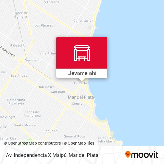 Mapa de Av. Independencia X Maipú