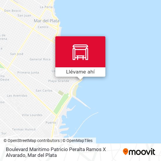 Mapa de Boulevard Maritimo Patricio Peralta Ramos X Alvarado