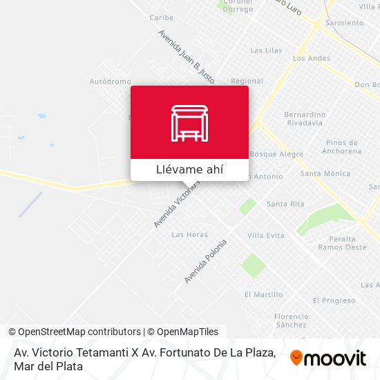 Mapa de Av. Victorio Tetamanti X Av. Fortunato De La Plaza