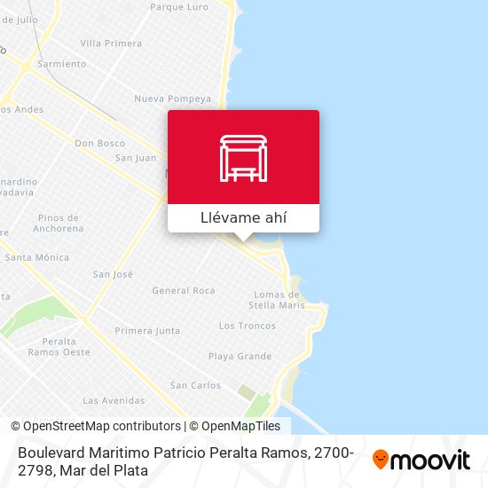 Mapa de Boulevard Maritimo Patricio Peralta Ramos, 2700-2798