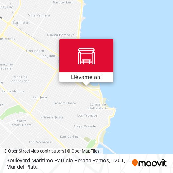 Mapa de Boulevard Maritimo Patricio Peralta Ramos, 1201