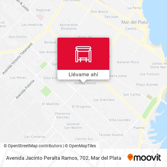 Mapa de Avenida Jacinto Peralta Ramos, 702