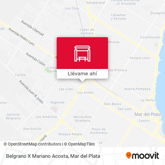 Mapa de Belgrano X Mariano Acosta